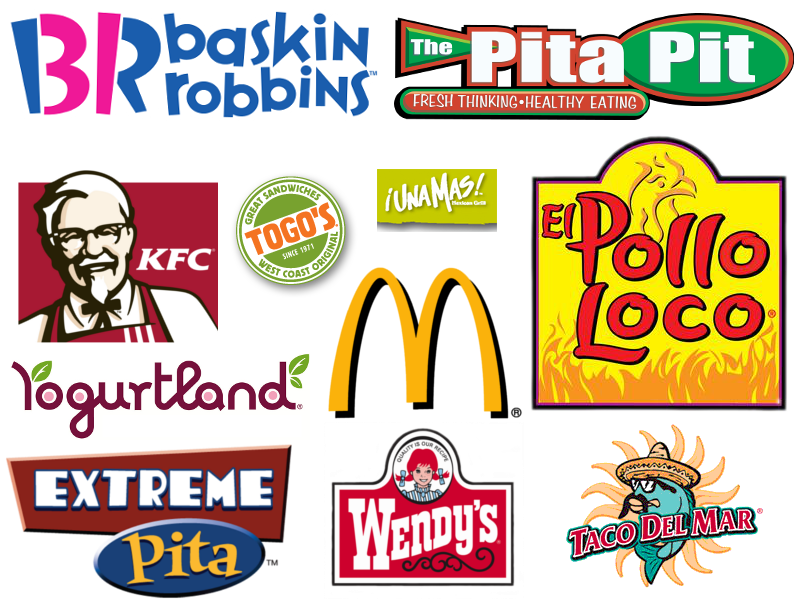Logos of Restaurants we have built
